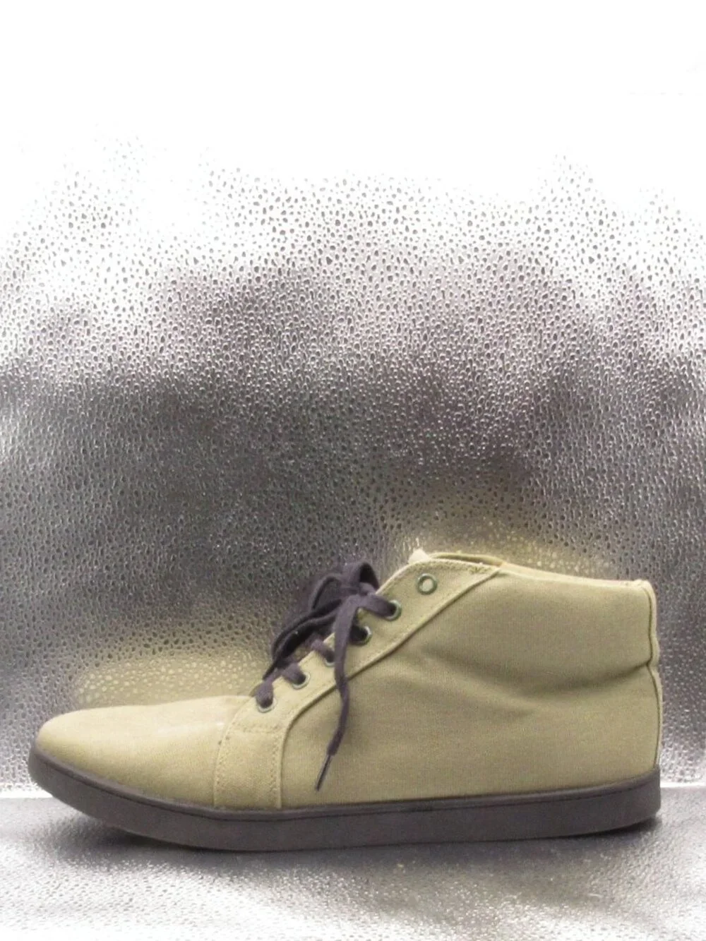 Woobies Olive Men's Canvas Hightop Shoes Size 11 Womens 12.5 Mens Excellent Cond